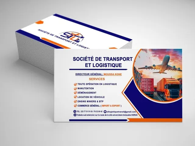 Cartes de visite — Société de transport et logistique